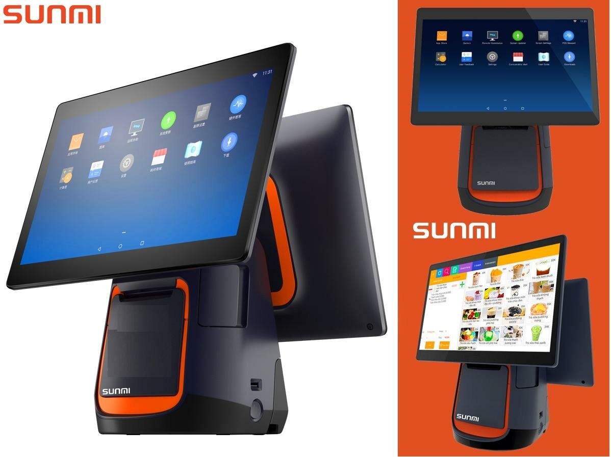 Máy POS bán hàng Sunmi T2 - 2 Màn Hình