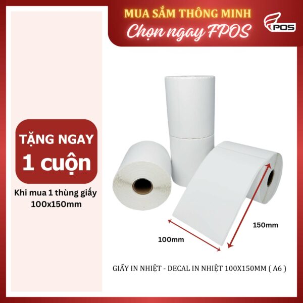 GIẤY IN NHIỆT 100X150mm