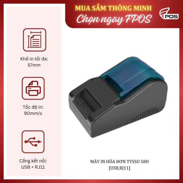 MÁY IN HÓA ĐƠN TYSSO 58H