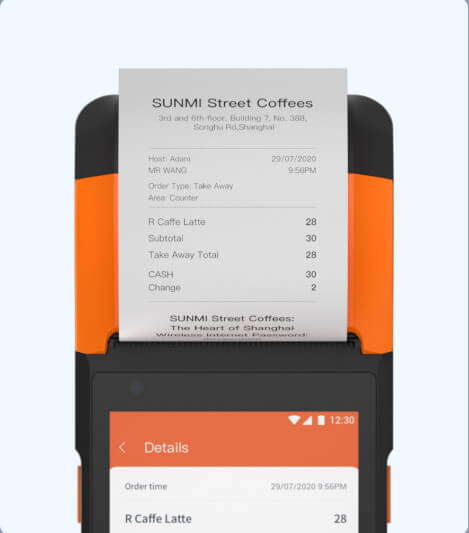 Alternative view of Máy POS bán hàng cầm tay Sunmi V2s