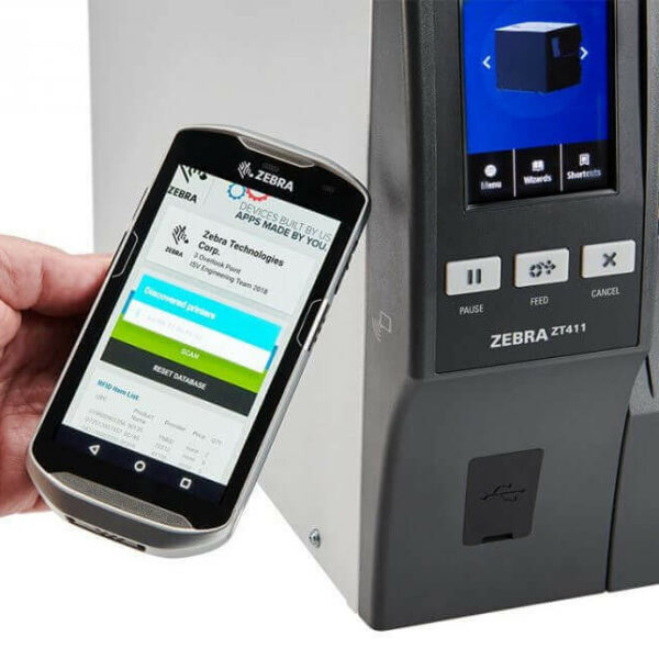 Alternative view of Máy in mã vạch công nghiệp Zebra ZT411 (300DPI)