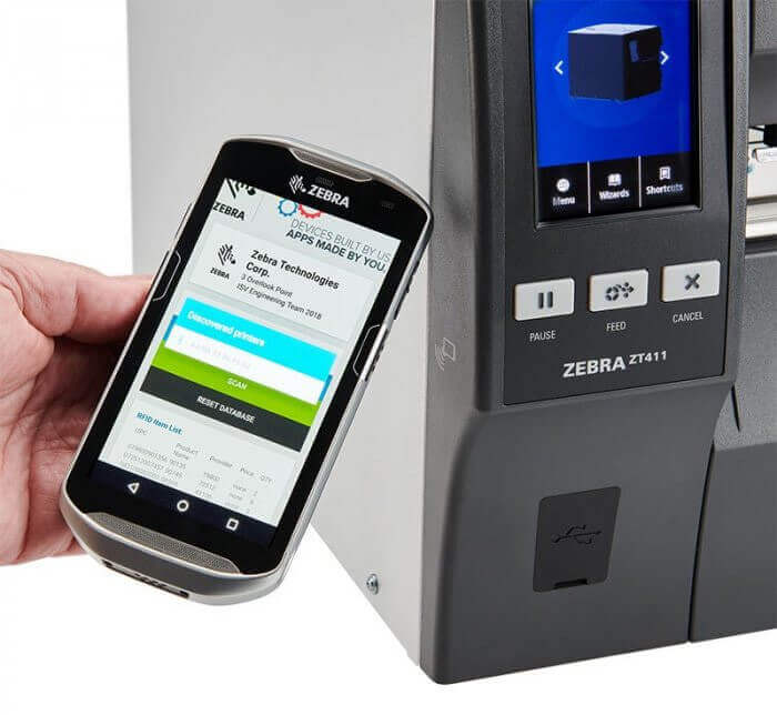 Máy in mã vạch công nghiệp Zebra ZT411 (203DPI) - Ảnh 3