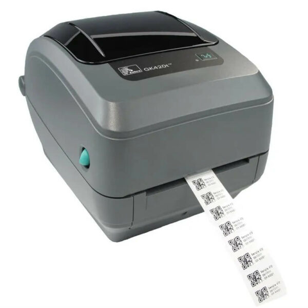 Alternative view of Máy in mã vạch Zebra GK420T