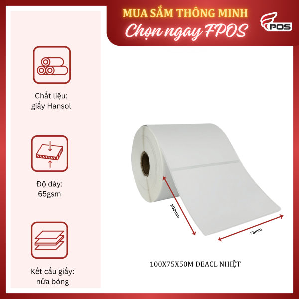 Decal nhiệt 100x75x50m