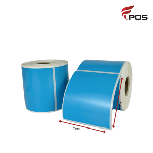 Decal Thường MÀU XANH da trời 70x80MM CUỘN 30m 