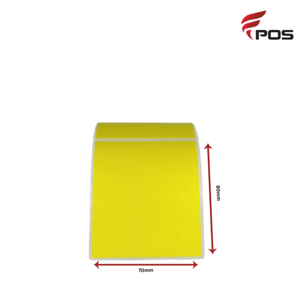 Decal Thường MÀU Vàng 70x80MM CUỘN 30m