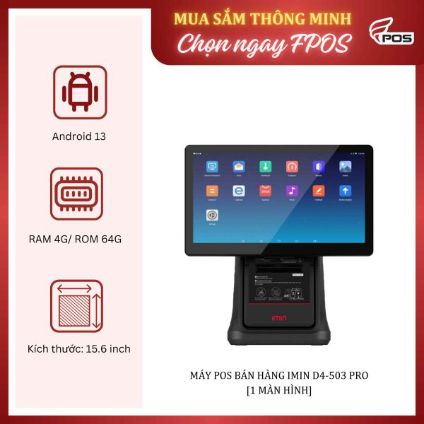 Máy POS bán hàng Sunmi D4-503 Pro