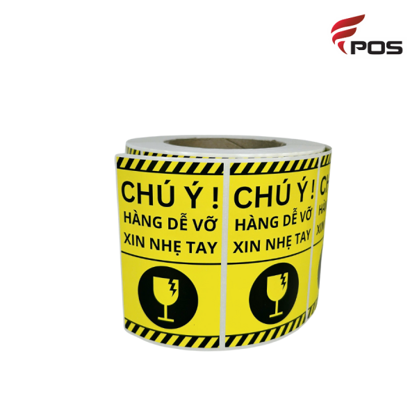 Decal màu in sẵn khổ 100x60x1000 tem ( tem chú ý )