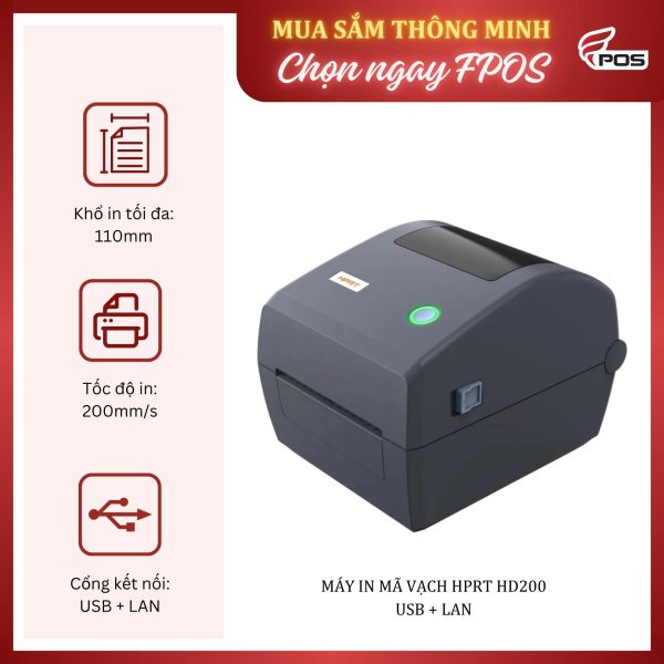 Máy In Mã Vạch HPRT HD200