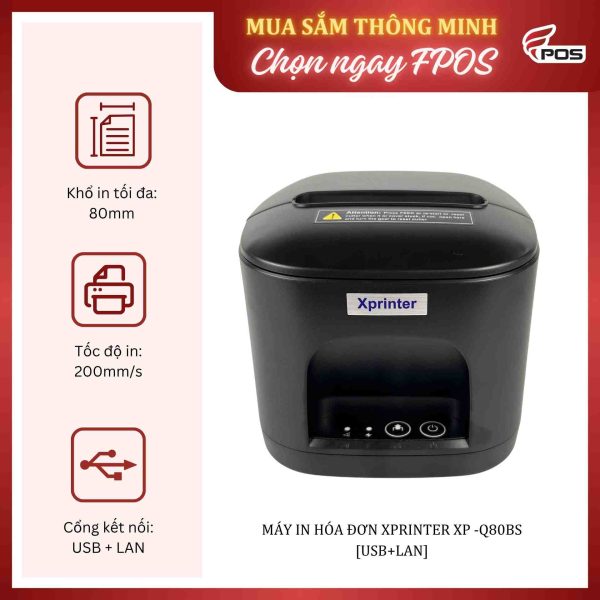 Máy in hóa đơn Xprinter XP-Q80BS