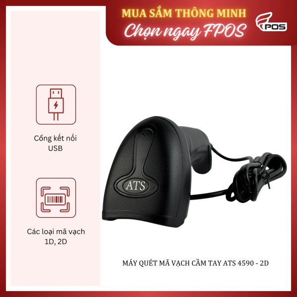 Máy Quét Mã Vạch Cầm Tay ATS 4590 - 2D