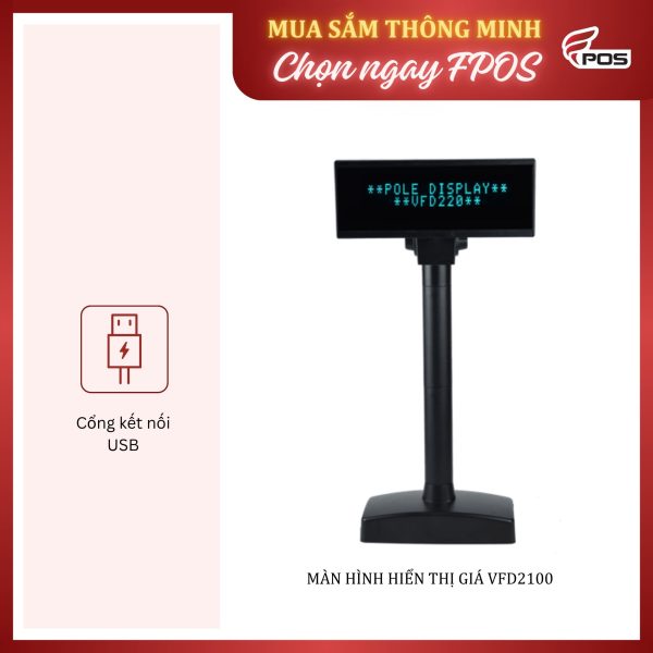 màn hình hiển thị giá VFD2100