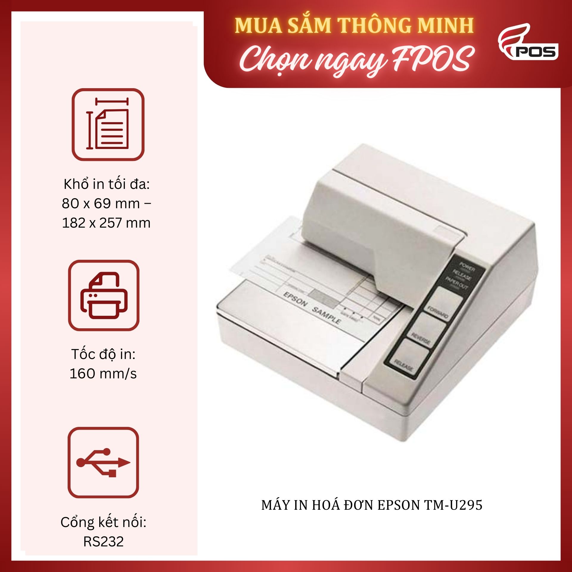 Máy in hoá đơn EPSON TM-U295