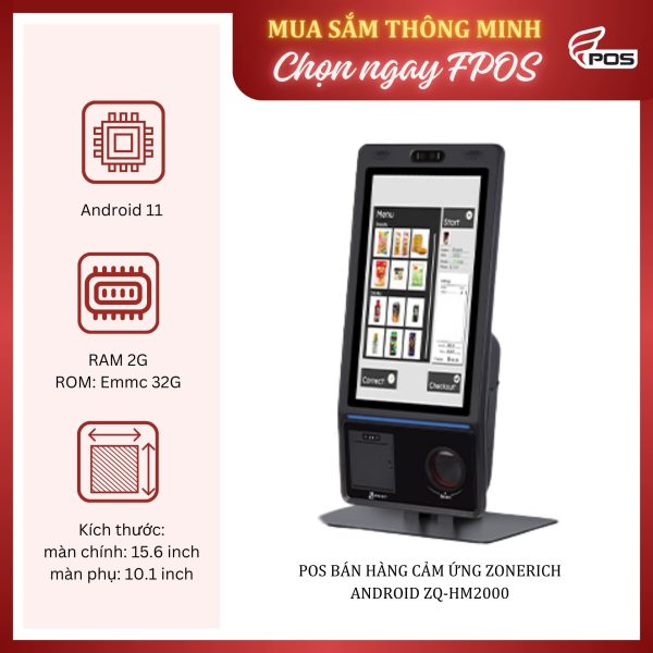POS Bán Hàng Cảm Ứng Zonerich ANDROID ZQ-HM2000