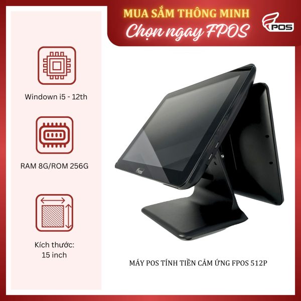 Máy POS tính tiền cảm ứng FPOS 512P
