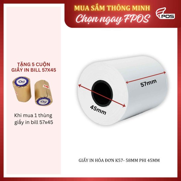Giấy In Hóa Đơn 57x45
