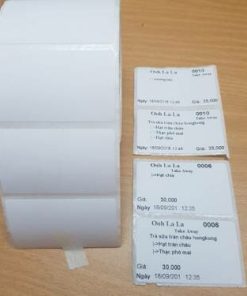Tem nhiệt dán ly trà sữa 50x40mm - decal tem nhãn , tem nhãn phụ