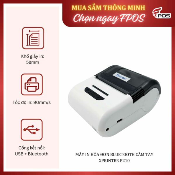 Máy in hóa đơn cầm tay XP-P210