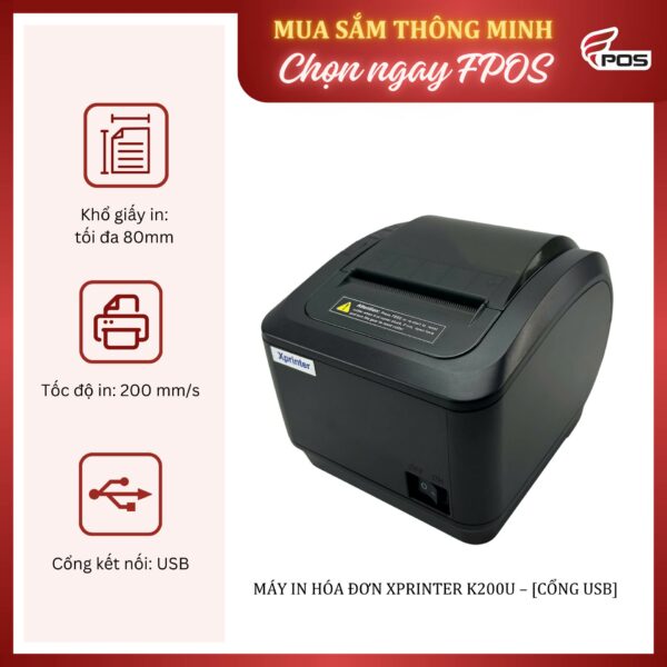 Máy in hóa đơn Xprinter K200U