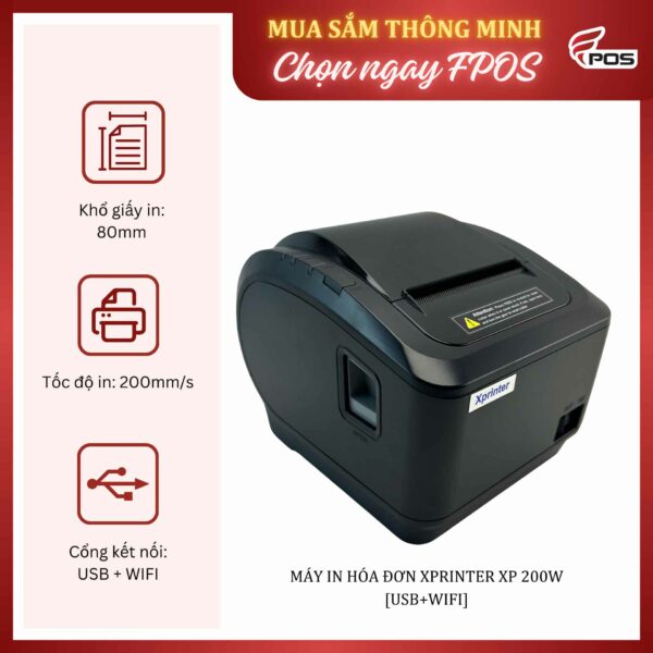 Máy in hóa đơn Xprinter XP-200W