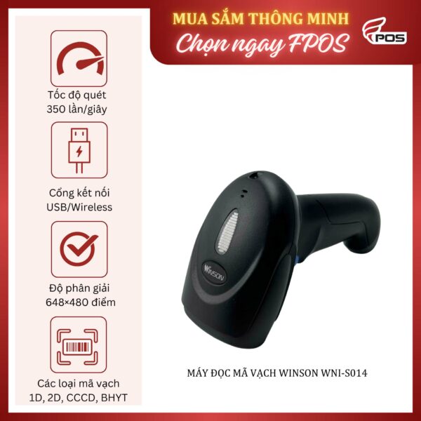 Máy đọc mã vạch Winson WNI-S014 chính hãng