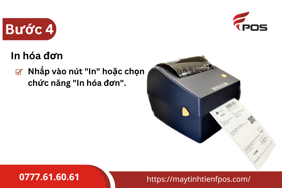 sử dụng máy in hóa đơn