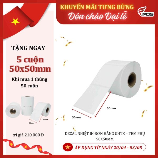DECAL NHIỆT IN ĐƠN HÀNG GHTK