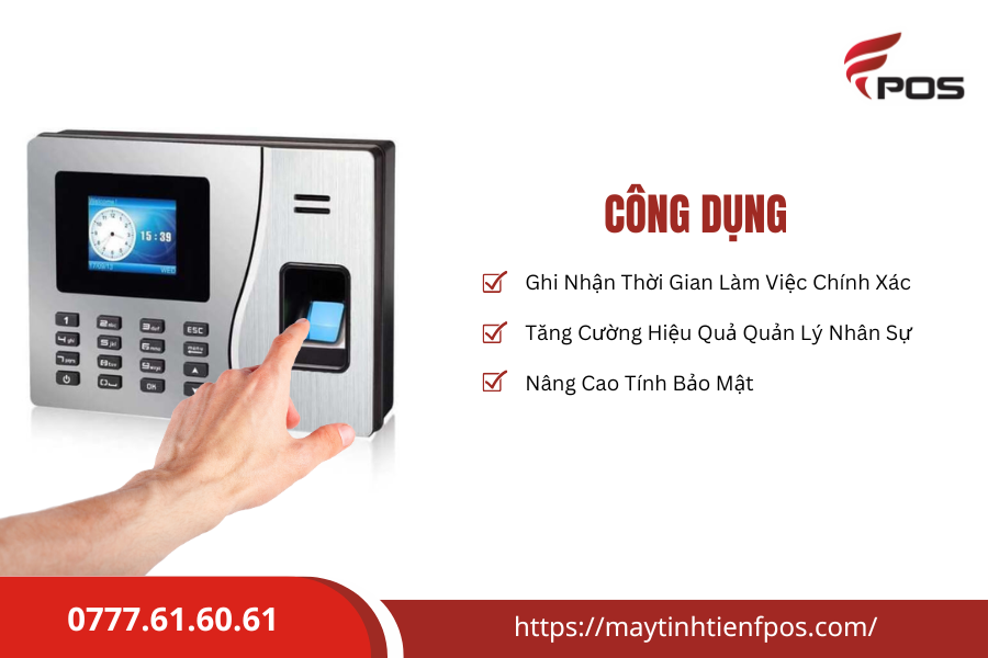 máy chấm công vân tay tphcm