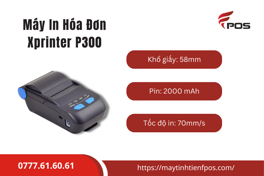 Máy in hóa đơn mini kết nối điện thoại