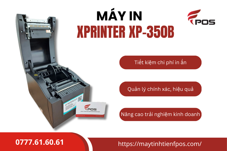 máy in mã vạch in tem nhãn xprinter xp 350b​