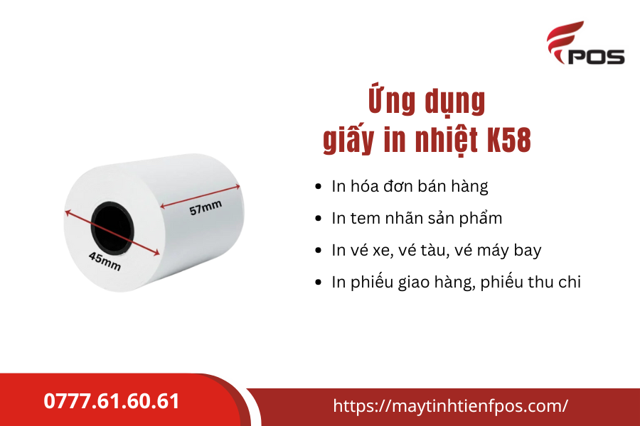 Giấy in nhiệt k58