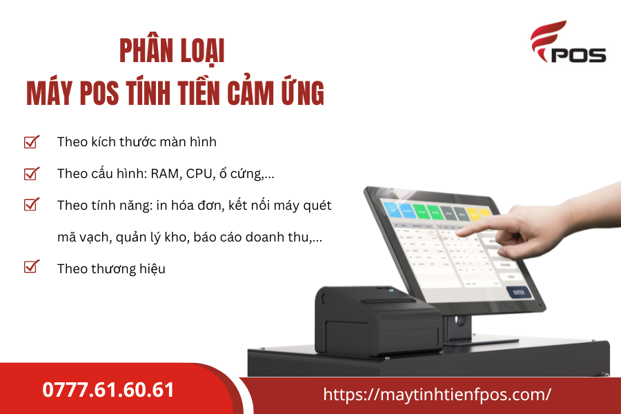 Máy pos tính tiền cảm ứng