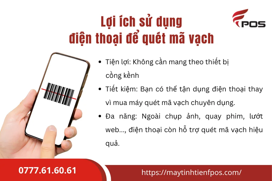 biến điện thoại thành máy quét mã vạch