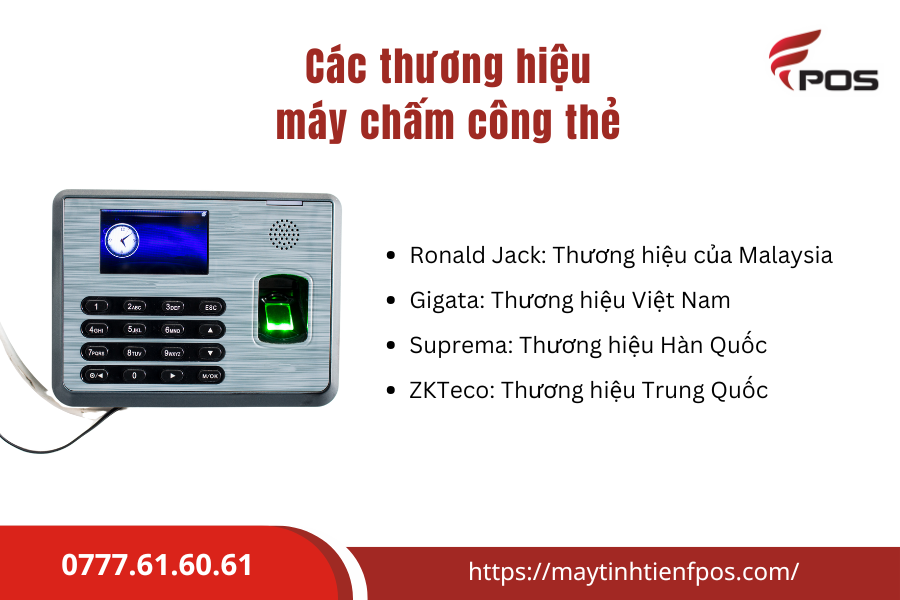 Máy chấm công thẻ từ