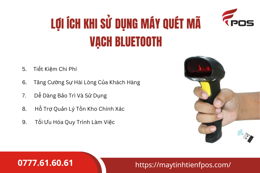 máy quét mã vạch bluetooth