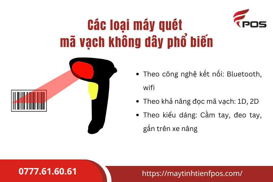 Máy quét mã vạch không dây