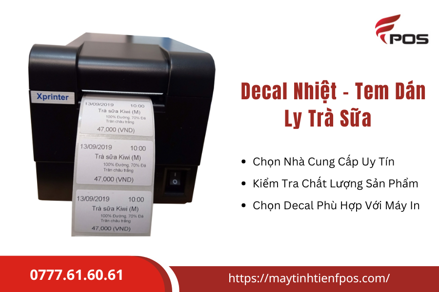 tem dán ly trà sữa