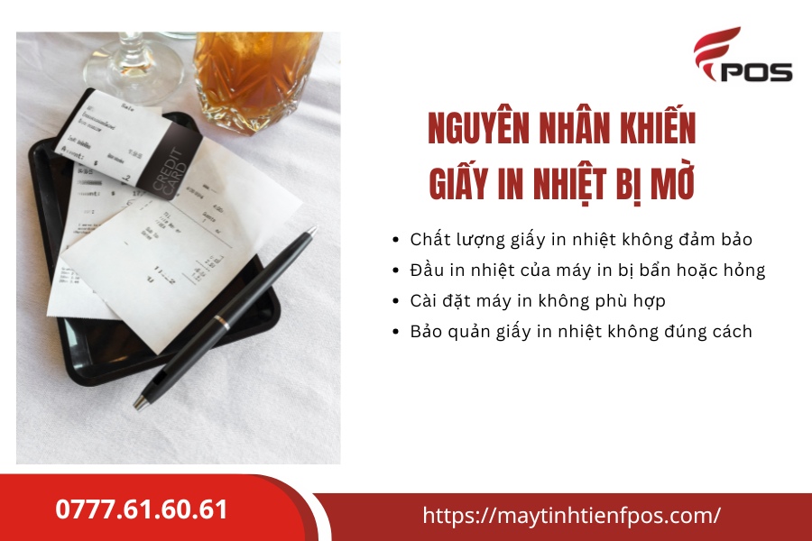 Lỗi giấy in nhiệt bị mờ