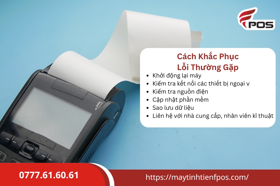 lỗi thường gặp ở máy tính tiền và cách khắc phục