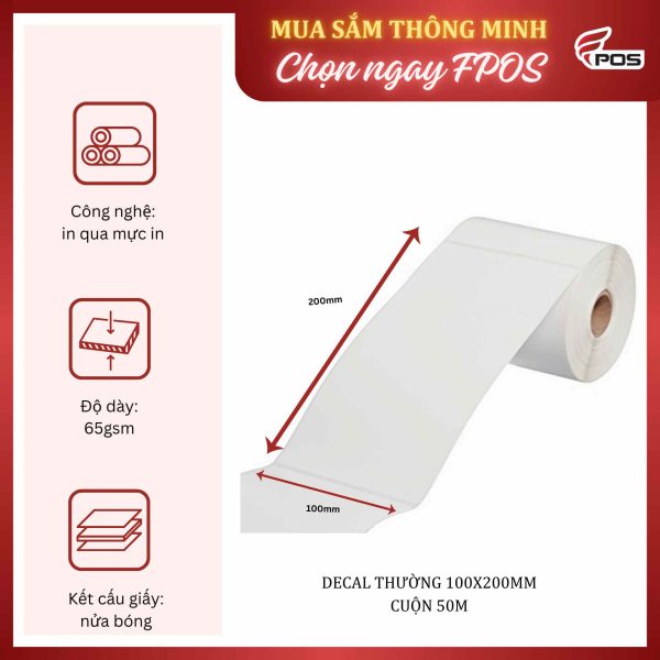 Decal thường 100x200mm