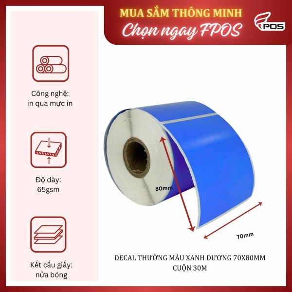 decal màu xanh dương 70x80mm