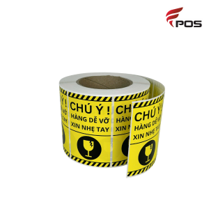 Decal màu in sẵn khổ 100x60x1000 tem ( tem chú ý )