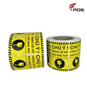 Decal màu in sẵn khổ 100x60x1000 tem ( tem chú ý )