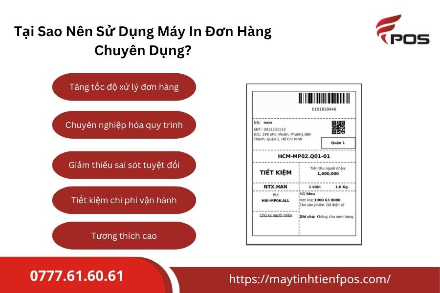top 3 máy in đơn hàng