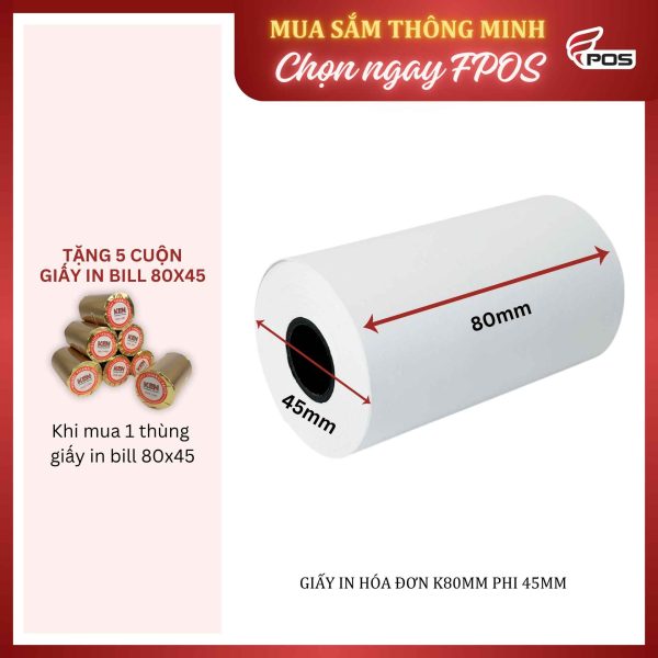 Giấy in nhiệt k80x45mm