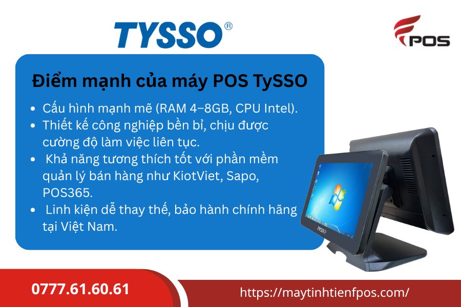 So sánh máy POS TySSO với Sunmi