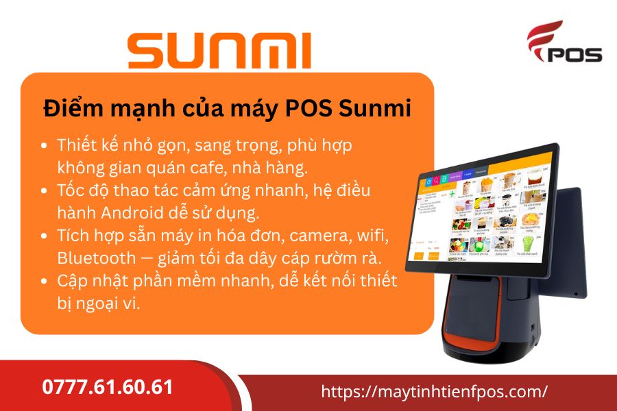 So sánh máy POS TySSO với Sunmi