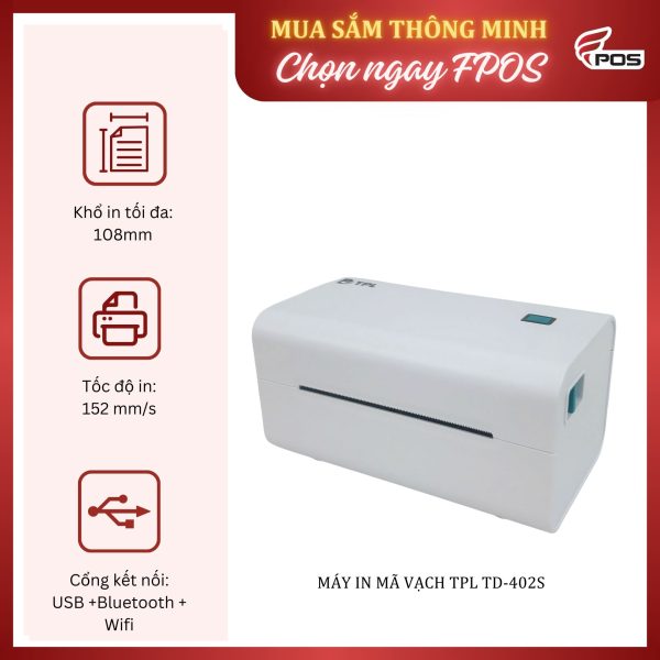 Máy in mã vạch TPL TD-402S
