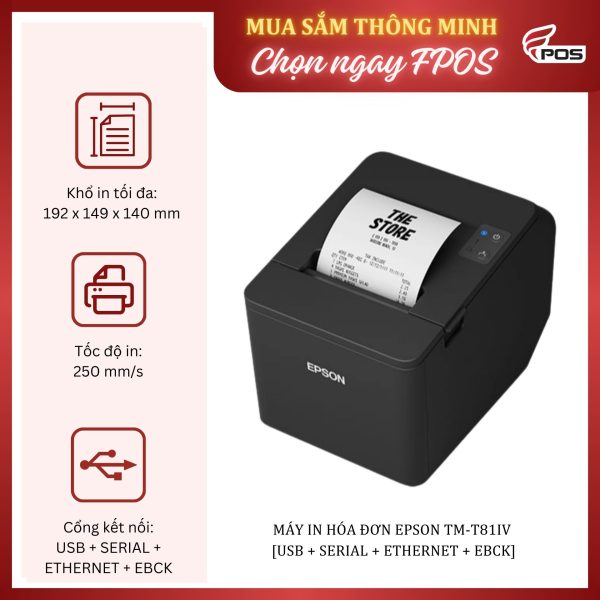 Máy in hóa đơn Epson TM-T82IV