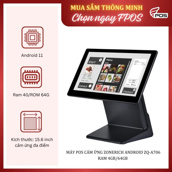Máy POS cảm ứng Zonerich Android ZQ-A706